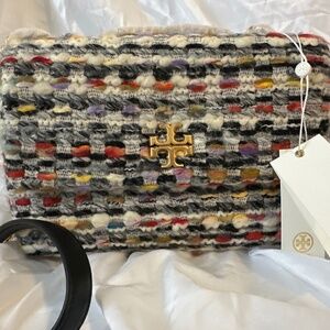 Tory Burch Kira Tweed Small Convertible Shoulder Bag